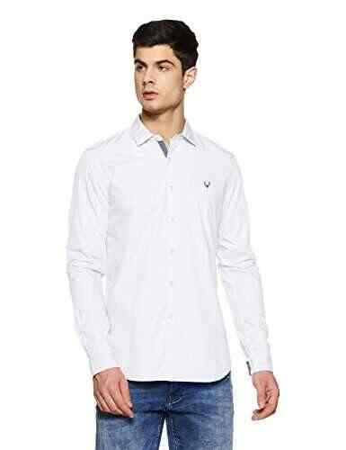 Buy Allen Solly Men S Plain Slim Fit Casual Shirt