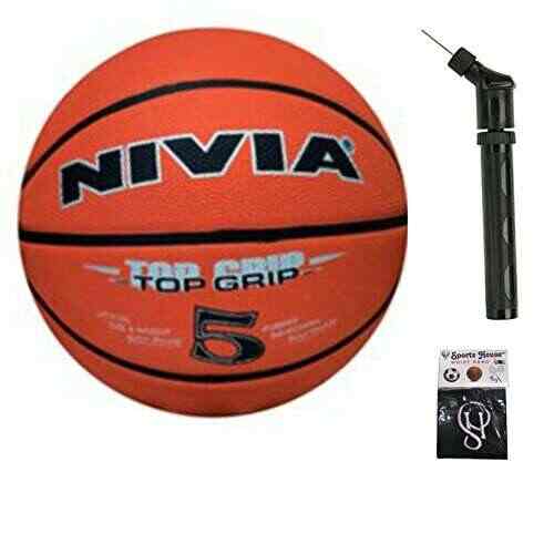 Buy Nivia Top Grip Basketball Size 5 Pack Of 1 Ball Pump