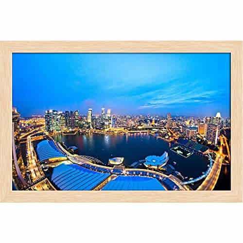 Buy Pitaara Box Fish Eye View Of Singapore City Skyline At Sunset