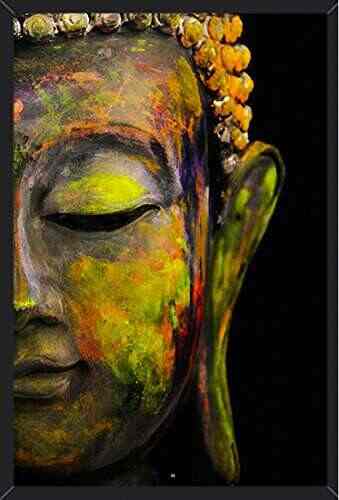 Buy Hungover Gautam Buddha Painting Wall Art Framed Poster For