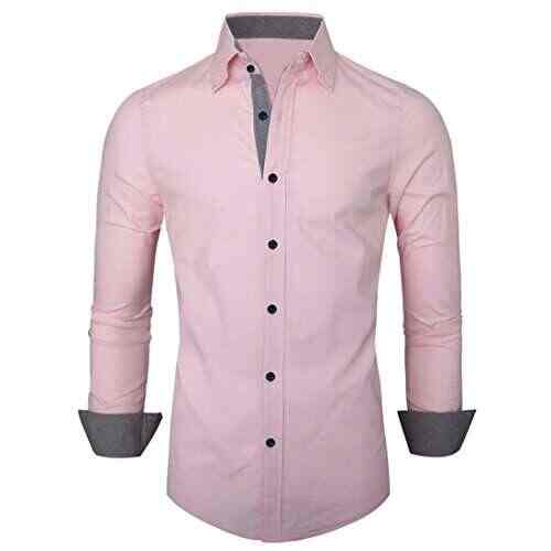plain pink shirt mens