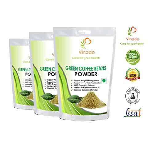 Buy Vihado Organic Green Coffee Beans Powder For Weight Loss 200g Pack Of 3 Features Price Reviews Online In India Justdial What is green coffee bean extract? vihado organic green coffee beans powder for weight loss 200g pack of 3