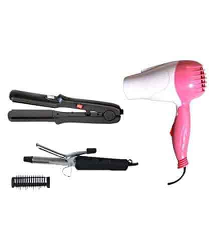 hair dryer curler straightener combo