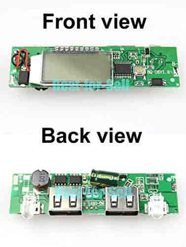 18650 Batterie Lithium-ion 5 V 1 A 2 A Dual USB LCD All-in-One Boost Charger Module