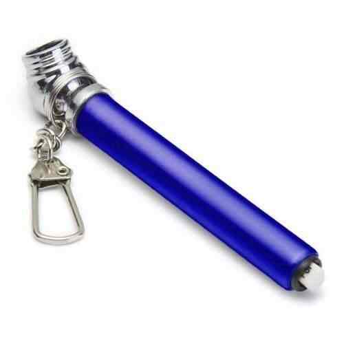 Tire Tyre Gauge Air Pressure 10-50PSI Mini Key Chain Blue AD