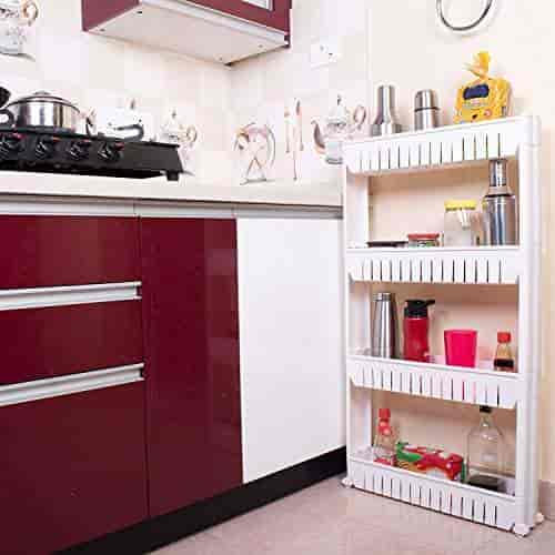 Buy Kriva Plastic Storage Racks 4 Tier Bathroom Kitchen Storage