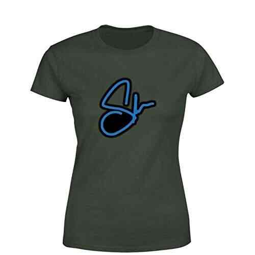 Buy Edgy Shawn Mendes Autograph Women Cotton Ribbed Crewneck Short Sleeve T Shirt Olive Green Xl Features Price Reviews Online In India Justdial