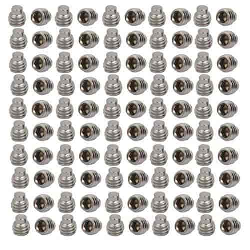 M3x3mm Stainless Steel Cone Point Hexagon Socket Grub Screws 100pcs