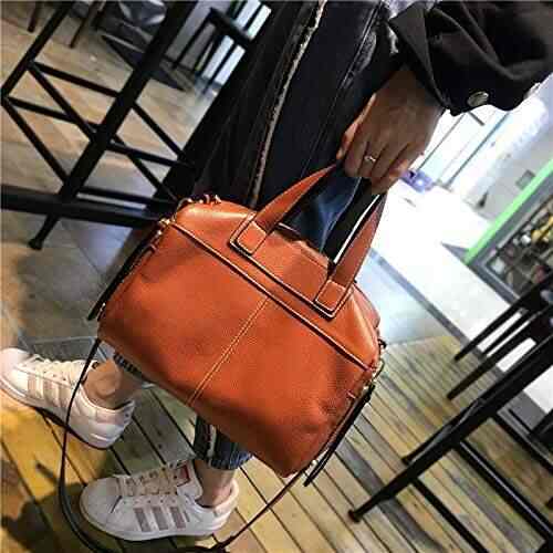 Famous Brand Black Rivet Pu Leather Shoulder Bag Luxury Handbags