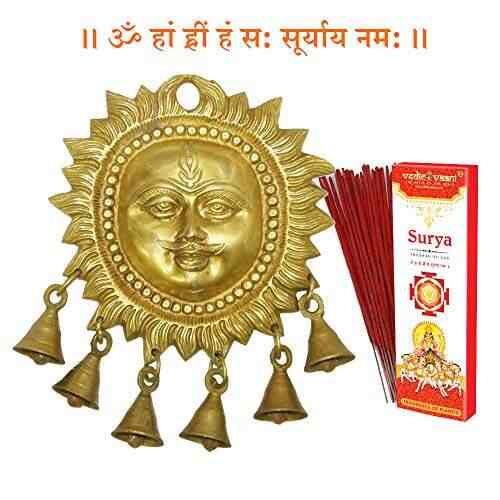 Buy Surya Mukhi Wall Hanging With Surya Incense Sticks Vedic Vaani Features Price Reviews Online In India Justdial