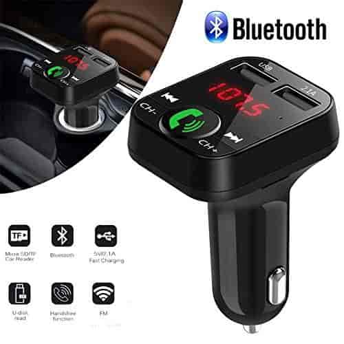Car Kit Handsfree Wireless BT FM Transmitter LCD MP3 Player USB Charger NO1
