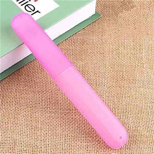 Blue TMERY Candy Colors Portable Travel Toothpaste Toothbrush Storage Case