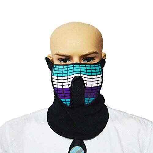 Buy Hitsan Incorporation Voice Control Dynamic Pattern Halloween Led Terror Face Mask Cold Light Halloween Party Decoration Features Price Reviews Online In India Justdial