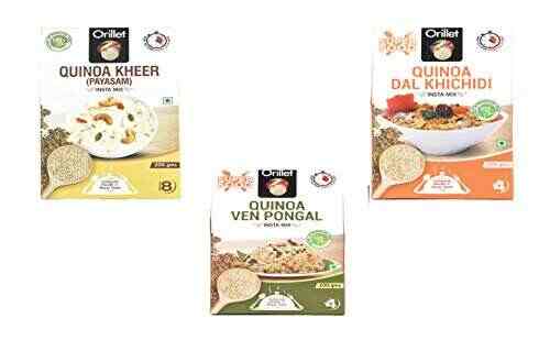 Buy Orillet Quinoa Paysam Dal Khichdi Ven Pongal Instant Mix Healthy Tasty Delicious Nutritious Gluten Free 200gms Each Features Price Reviews Online In India Justdial Our offered range is widely consumed in india as stray food, especially in south india for recipes like khichdi, sambhar and dal.