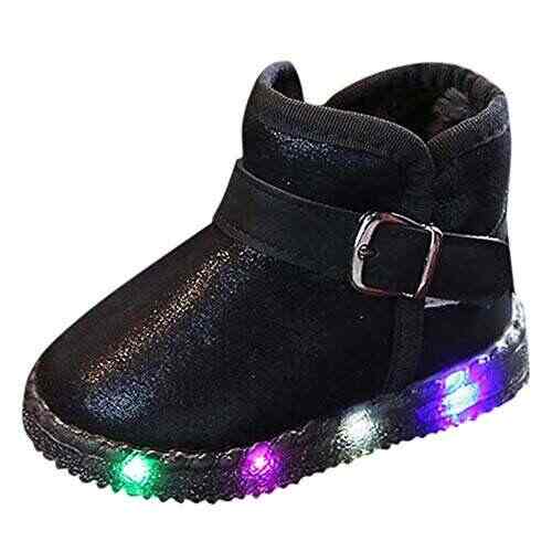 Voberry Kids Shoes Children Baby Led Light Up Luminous Sneakers