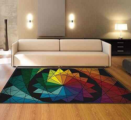 Zeegle 3d Carpets For Living Room Anti Slip Office Chair Floor