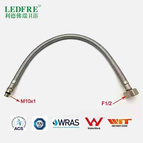 Buy Hi5 Lf15312 G1 2 M10 1 Flexible Braided Kitchen Faucet Water