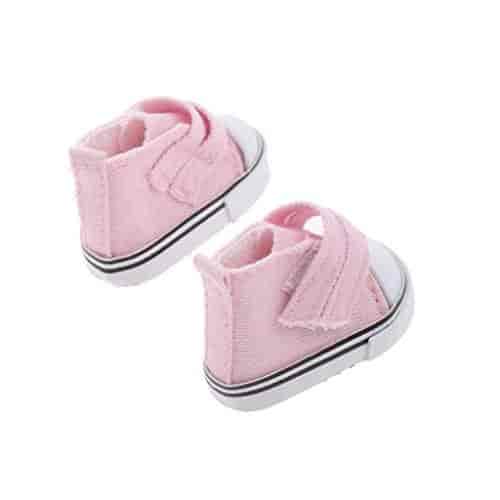 Touch Fasten Canvas Shoes Sneakers for 1//6BJD Doll Clothing Accessories Pink