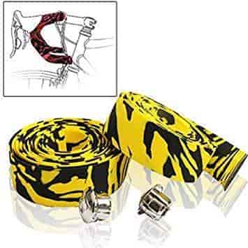 black and yellow bar tape