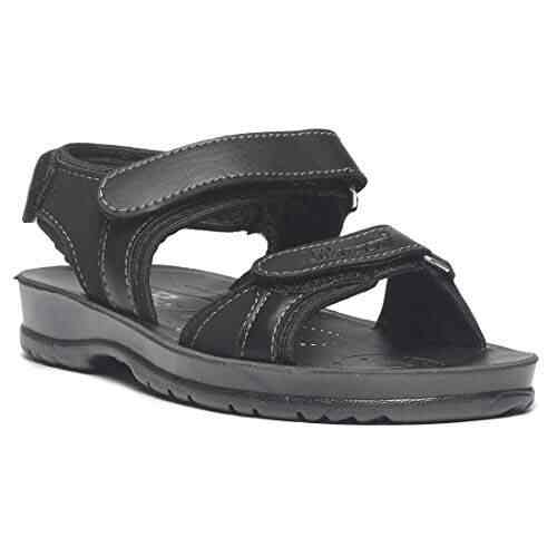 black casual sandals