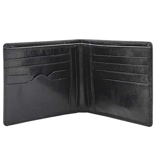 Money Clip Wallet Ostrich Leather 3 CC Slots Red//Creme ID Holder