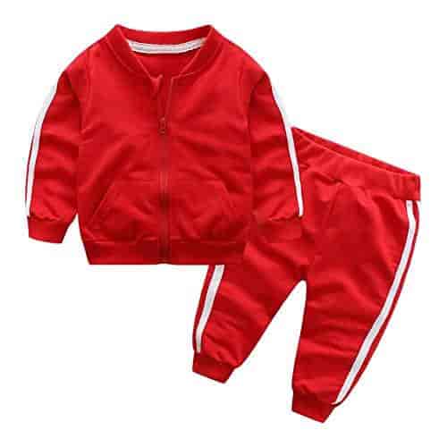 24M French Toast Baby Girls Solid Legging Red