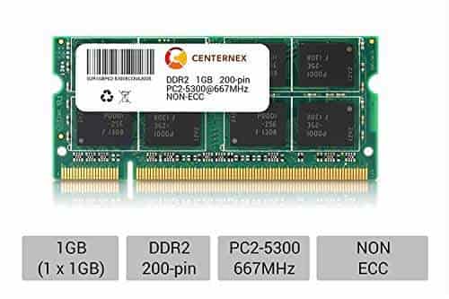 1GB STICK SODIMM DDR2 NON-ECC PC2-5300 667MHz 667 MHz DDR-2 DDR 2 1G Ram Memory