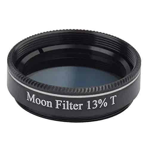 Greater Detail on the Lunar Surface. Gosky 1.25 13/% Transmission Moon Filter for Telescopes