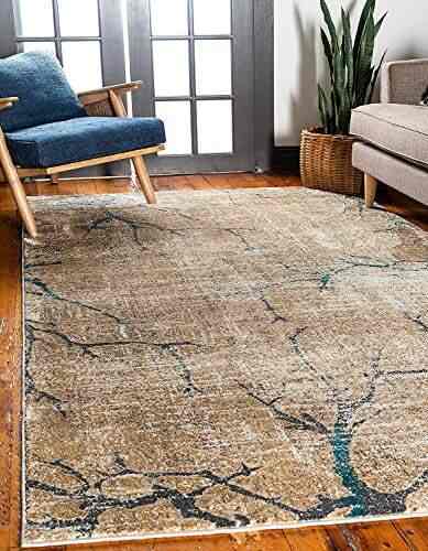 Buy Unique Loom Aurora Collection Botanical Vintage Light Brown Area Rug 8 X 10 Features Price Reviews Online In India Justdial