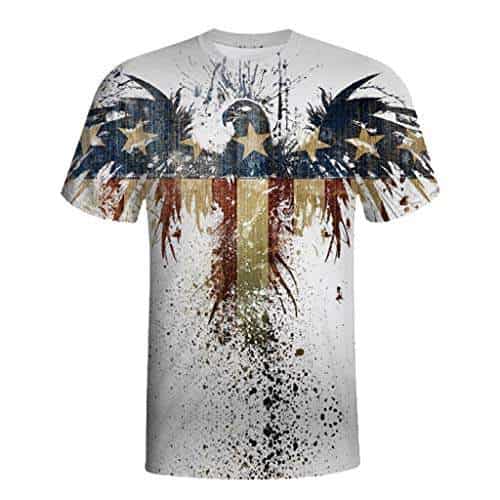 3D Printing Mens Fitness Elastic Short Sleeve T-Shirt Top Blouse