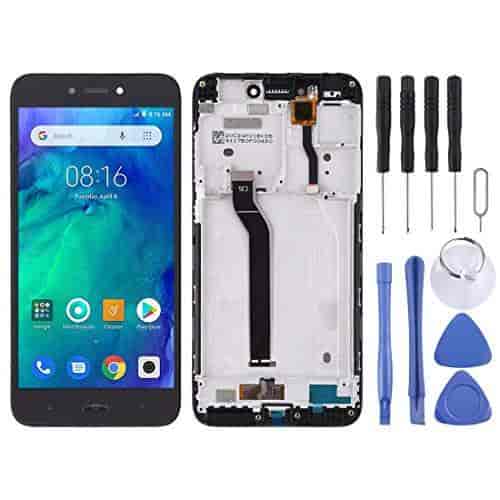 LCD Screen Mobile Phone and Digitizer Full Assembly for Xiaomi Redmi Note 8 Black Color : Black