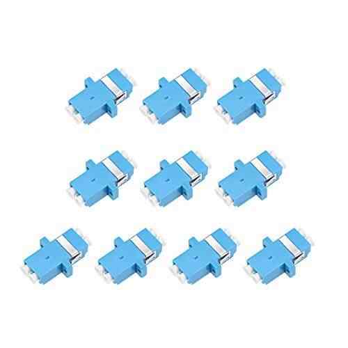 uxcell LC to LC Fiber Coupler Flange Type Fiber Optical Adapter for Server Rack Patch Panel Connect Singlemode//Multimode 10Pcs