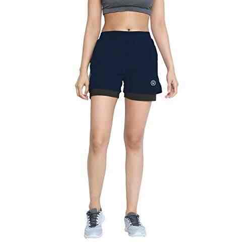 navy blue yoga shorts