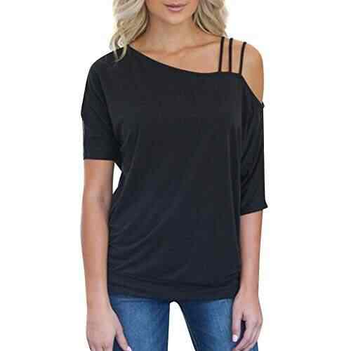 one shoulder t shirt top