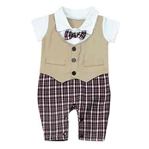 boys khaki jumpsuit