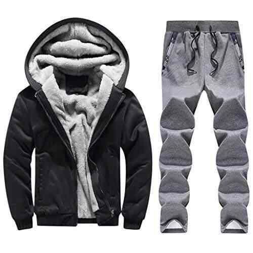men's sweater with fur inside