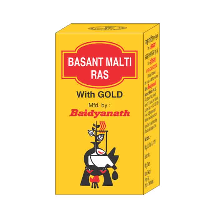 Baidyanath - Tablet Basant Malti Ras with Gold