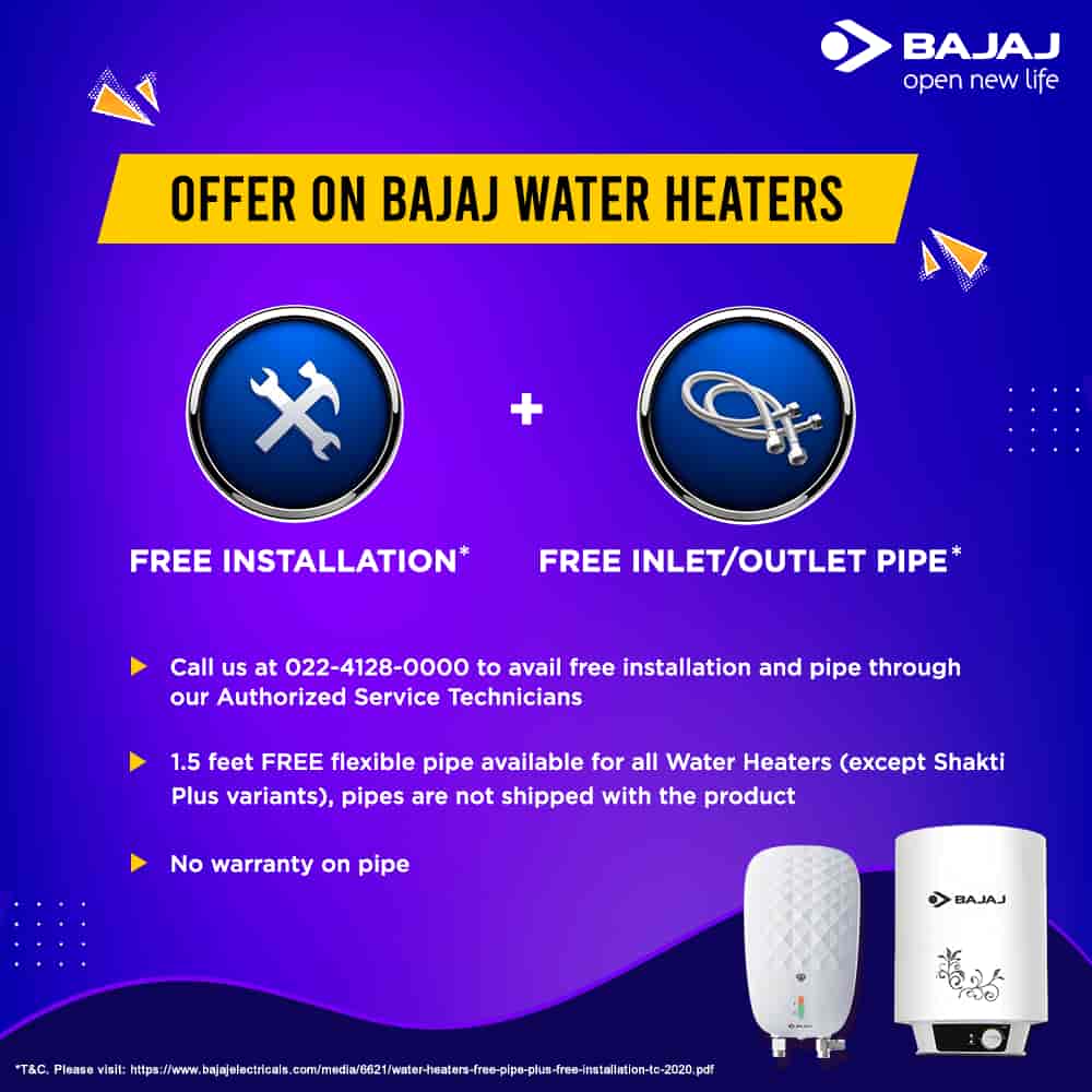 Bajaj 10 Ltr Storage Water Heating Appliance in Mumbai - Dealers,  Manufacturers u0026 Suppliers - Justdial