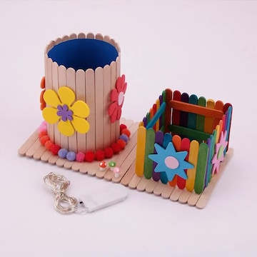 Easy Pen Stand With Ice Cream Stick Ice Cream Stick Kidsren's DIY