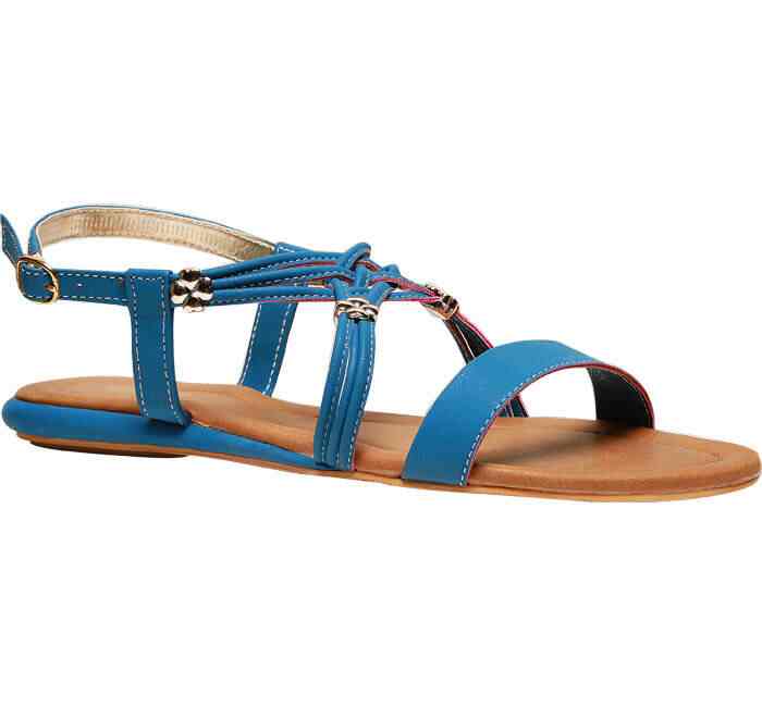 Ladies blue sandals size on sale 5