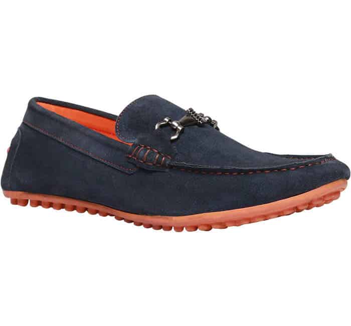 Bata Blue Slip-On Loafers For Men (F853917500, Size:9)
