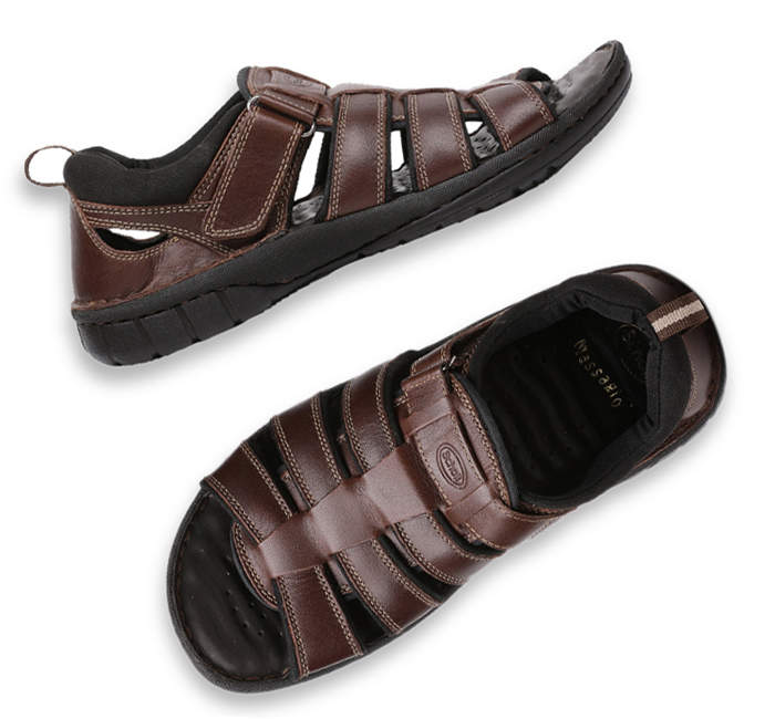 Bata leather sandal for top man