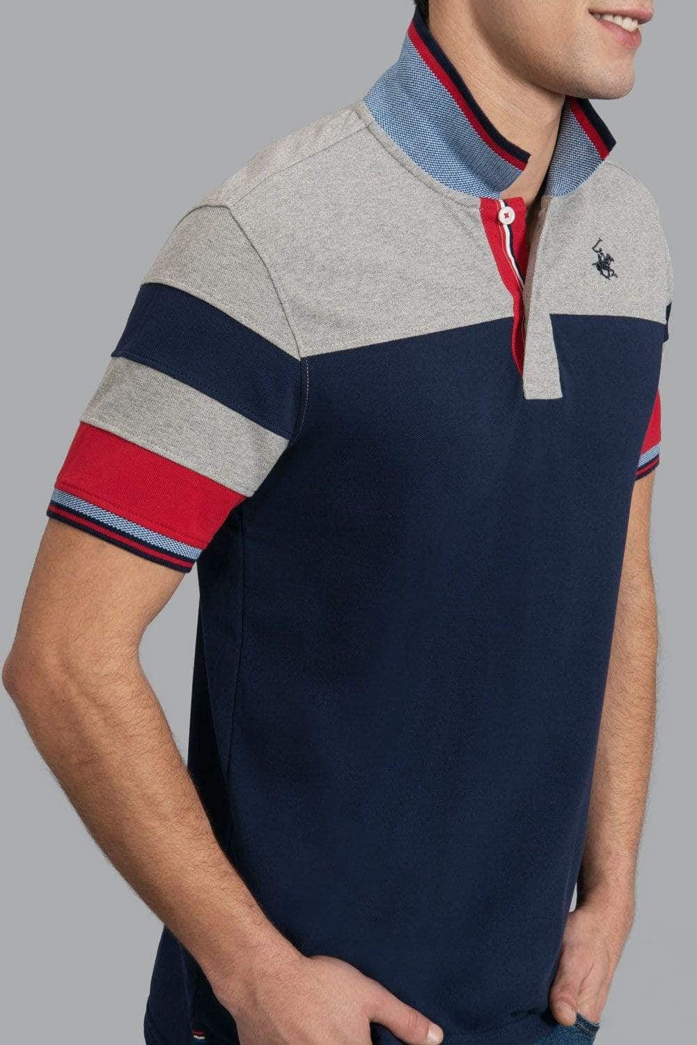 BEVERLY HILLS POLO CLUB Raise The Bar Polo T Shirt True Navy L