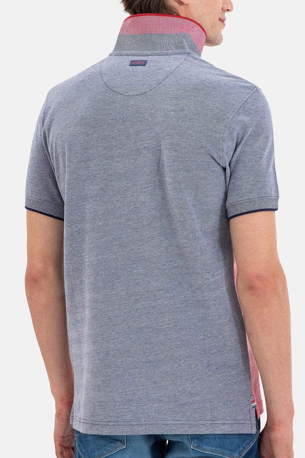 BEVERLY HILLS POLO CLUB Own It Color Block Polo T Shirt True Navy L