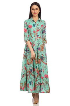 BIBA Sea Green Dress Price Starting From Rs 2,443 | Find Verified Sellers  at Justdial