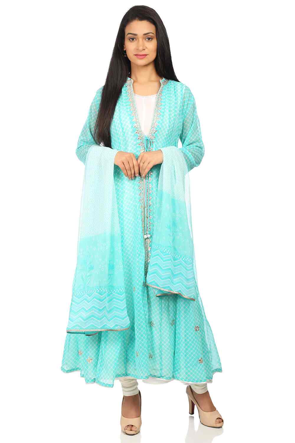 Biba white deals salwar suit