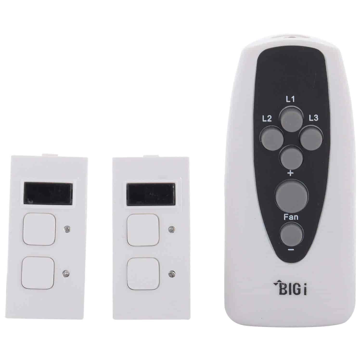 Dott Systems Modular Remote Control Switches For 3 Lights 1 Dott Systems Modular Remote Control Switches For 3 Lights 1 Fan White