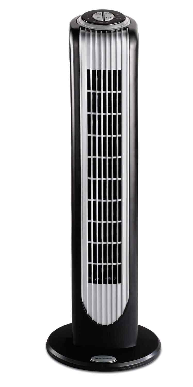 Bionaire Bt16rbs In 40 Watt Remote Control Tower Fan Black And