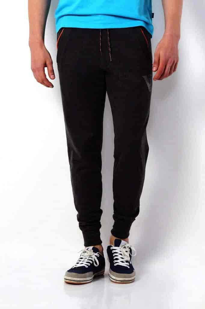 VAN HEUSEN Black Vanheusen Men's Slim Fit Sports Jogger Pant with Side Pockets