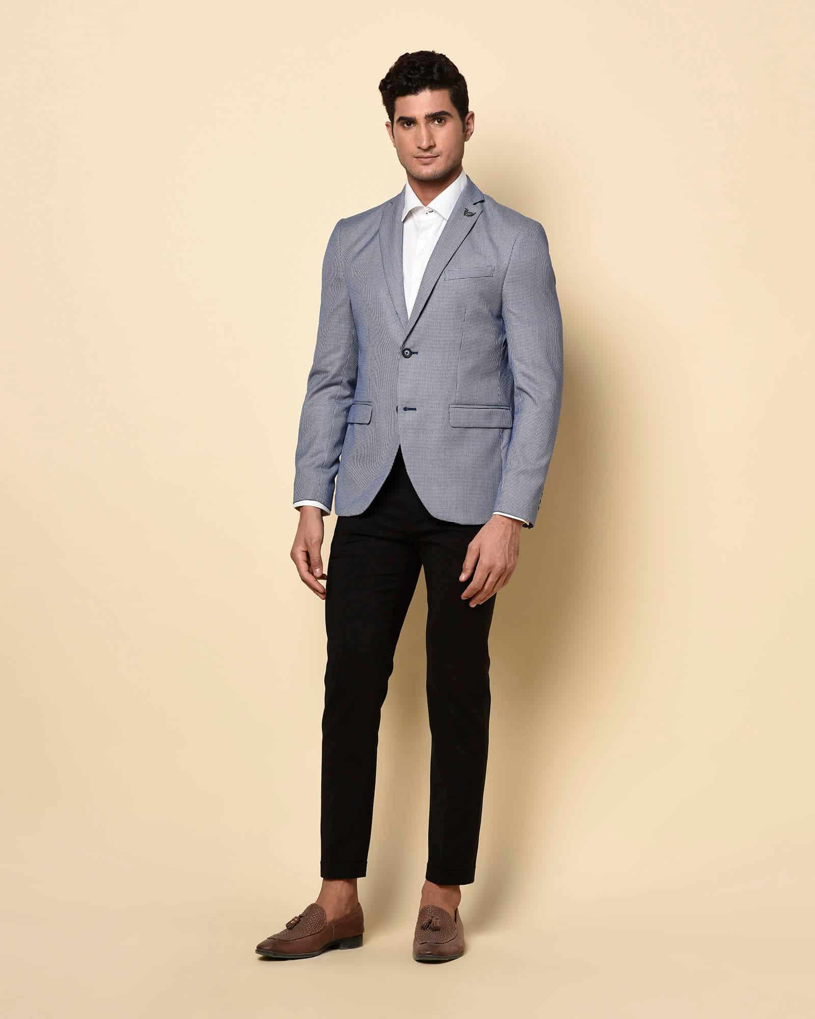 BLACKBERRYS Microstructure, Slim Fit Formal Jacket - 42 - (BP-DO-OTIS NAVY)